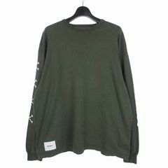 WTAPS オリーブグリーン 長袖カットソー X02 ダブルタップス WTAPS 22AW LXLXW/LS/COTTON ロングスリーブ ロンT T