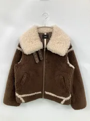 MURUA ムルーア ブルゾン F ブラウン 合成皮革/人工皮革 ボア 無地 ショート丈 フードなし ジップアップ レディース