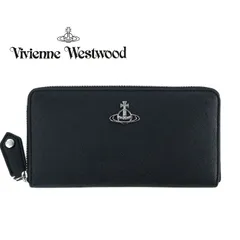 ヴィヴィアンウエストウッド 財布 長財布 ラウンドファスナー Vivienne Westwood SAFFIANO 51050023 42106 N402 サフィアーノ ブラック レザー 本革 オーブ