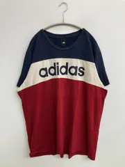 adidas アディダス Tシャツ/カットソー 前面プリント バックプリント ブランドロゴ 半袖 ミドル丈 クルーネック(丸首) メンズ