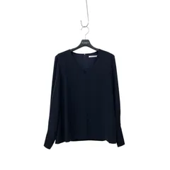 FOXEY NEWYORK フォクシー Vネック ブラウス カットワーク刺繍 ネイビー 40 38638-NSTFNのサムネイル