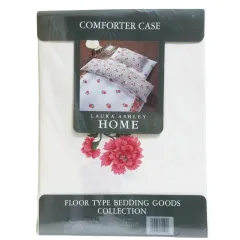 ローラアシュレイ LAURA ASHLEY HOME 敷ふとんカバー シングルロング 105×210cm 花柄 チブリー コットン ホワイト系 /Xのサムネイル