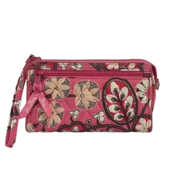 Vera Bradley(ベラブラッドリー) 長財布 ピンク×ベージュ 花柄 コットンのサムネイル