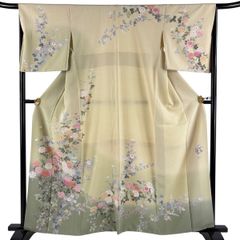 薄黄色 花柄 オーガンジー打掛 | Mercari