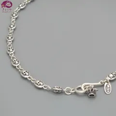 JUSTIN DAVIS ジャスティン デイビス SNJ155 TINY SKULL CHAIN タイニー スカル チェーン ネックレス 首周り約39㎝ スターリングシルバー SV925 いぶし スカル クラウン デザインのサムネイル