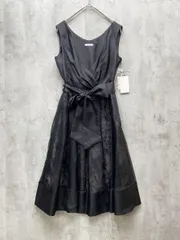 新品 L'EST ROSE レストローズ レース ノースリーブ ワンピース size2/黒 ■◆レディース