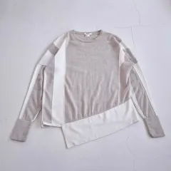 HELMUT LANG ヘルムート・ラング アシメントリー パネル ニット - Sのサムネイル