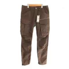 ジースターロウ G-Star RAW タグ付 Rovic Zip 3D Regular Tapered Pants カーゴ ワークパンツ ロゴ テーパード 32 ダークブラウンのサムネイル