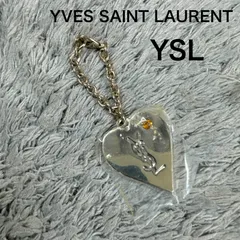 未使用 YVES SAINT LAURENT イヴサンローラン YSL ハート チャーム キーホルダーのサムネイル