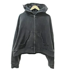 エンタイアスタジオ entire studio ES2106 FULL ZIP フルジップ パーカー スウェット ウォッシュドブラック M グレー 0303のサムネイル
