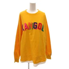 カンゴール KANGOL Tシャツ ロンT 長袖 ロゴ 刺繍 レイヤード L 黄 イエロー /FFのサムネイル