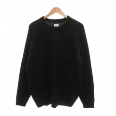 コーエン coen 美品 22AW アクリルカタアゼクルーネックニット セーター オーバーサイズ L 黒 ブラック /MG のサムネイル