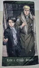 進撃の巨人 エルヴィン リヴァイ エルリ ポスター タオル (公式グッズ)