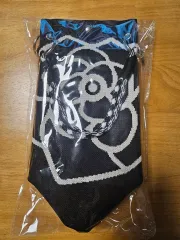 ブラック パターン ニット ネックストラップ バッグ