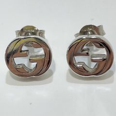 新品未使用 GUCCI シルバー ピアス インターロッキングGG 両耳 - メルカリ