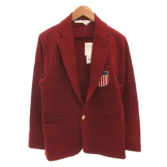 ビームスプラス BEAMS+ Rowing Blazers 別注 タグ付き 20AW テーラードジャケット ブレザー スウェット地 金ボタン S バーガンディ /FFのサムネイル