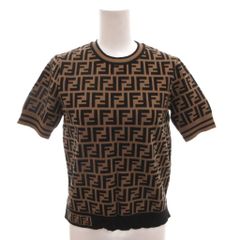 FENDI FFロゴ ズッカ柄 半袖ニット セーター S - メルカリ