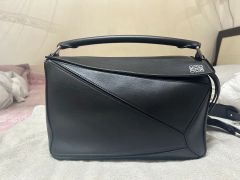 美品 LOEWE パズルバッグ スモール 黒 Puzzle Bag Small - メルカリ
