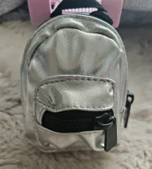 ミニ バックパック シルバー バッグ キーホルダー
