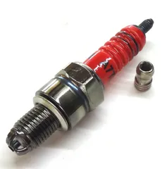Piece of peace produc 強化 3極 スパークプラグ プラグ レスポンス トルクUP ＮＧＫ D8EA デンソー X24ES-U 互換 (一本)のサムネイル