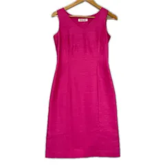 美品 PRIVATE LABEL プライベートレーベル 無地 春夏 SS ワンピース ポリエステル ピンク レディース M【古着】【中古】【送料無料】