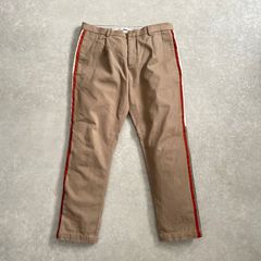VALENTINO ヴァレンティノ サイドライン パンツ ネイビー×オレンジ