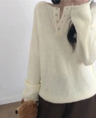 IIROT Dry touch V-neck Knit ネイビー - メルカリ