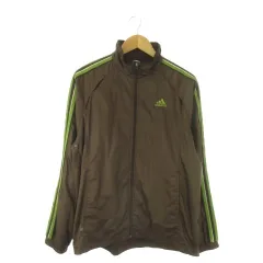 アディダス adidas Clima365 ジャケット ウインドブレーカー L 茶 ブラウン スタンドカラー 裏メッシュ /AO11 ■GY99