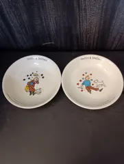 【K-1916】TINTIN & SNOWY タンタンの冒険 パスタ/カレー皿 2枚セット