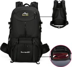 [VENDAGO] Hiking Backpack, Large Capacity Backpack, Emergency Backpack, Disaster Relief Bag, Hiking Backpack, Outdoor, Waterproof, Travel, Commuting, School, Business Trip, Camping, Multifunctional, Shockproof, Load-bearing, Shoe/Lunchbox Storage