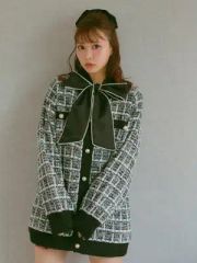 リランドチュール Ribbon Shiny Knit Jacket - メルカリ