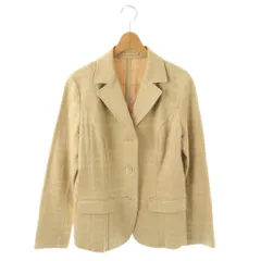 バーバリー ロンドン BURBERRY LONDON テーラードジャケット チェック柄 シングル 44 ベージュ /HK ■GY18