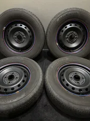 ★155/80R13 YOKOHAMA/BluEarth 23年製 ホンダ 純正 スチール 13インチ 4J +35 100 4H 夏タイヤ 4本 N-BOX N-ONE N-WGN (南1-M196)のサムネイル