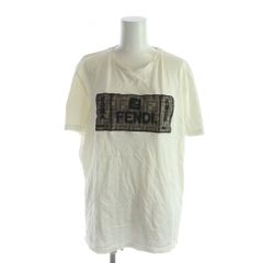FENDI フェンディ 半袖Tシャツ ズッカ センターロゴ ブラック M - メルカリ