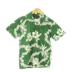 90s 00s ラルフローレン 総柄開襟 アロハシャツ オーブンカラー 半袖