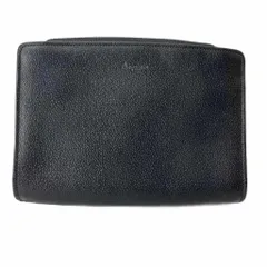 アクアスキュータム AQUASCUTUM セカンドバッグ クラッチバッグ レザー ブラックのサムネイル