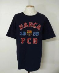 激レア♪ バルセロナ リオネルメッシ Tシャツ リンガーT サッカー M 青 