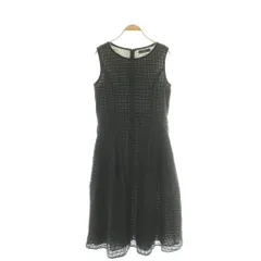 フォクシー FOXEY 24年 Dress Lgende ワンピース ノースリーブ ミモレ 42 黒 ■GY19 /SY ■OS