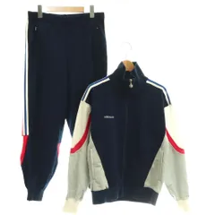 アディダスオリジナルス adidas originals 90s ヴィンテージ デサント製 TAD-17P セットアップ ジャージ トラックジャケット パンツ 90-4 ネイビー 紺 /CX ■OS