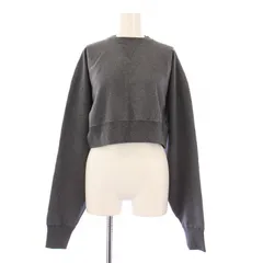 トゥデイフル TODAYFUL 24SS Cropped Sweat Pullover クロップドスウェットプルオーバー トレーナー 長袖 クルーネック ショート丈 無地 ストレッチ F グレー 12410603 /BBのサムネイル