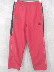 ◇ adidas アディダス ウエストゴム キッズ 子供服 パンツ 150 レッド * #  【1002797432209】
