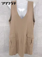 ◇ DES PRES デ プレ ウール100％ ノースリーブ ミニ ワンピース サイズ1 ブラウン レディース 【中古】 【1002798759664】のサムネイル