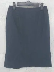 ◇ TRUSSARDI トラサルディ 膝丈 タイト スカート 40 ネイビー *  【1002797540898】のサムネイル