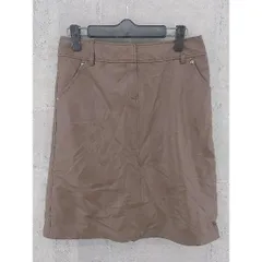 ◇ TRUSSARDI トラサルディ 膝丈 台形 スカート 40 ブラウン *  【1002797776891】のサムネイル