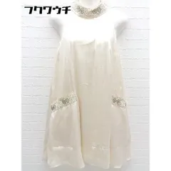 ◇ Ray BEAMS レイ ビームス スパンコール ビーズ ノースリーブ ミニ ワンピース ベージュ レディース 【中古】 【1002798992467】のサムネイル