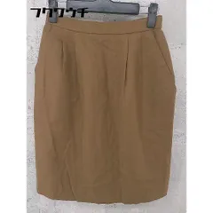◇ ●美品● CORDIER コルディア バックジップ 膝丈 フレア スカート 9 ブラウン * 1002799047999 【中古】 【1002799047999】