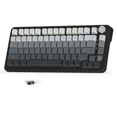 [Brand New] ATTACK SHARK X85Pro Gaming Mechanical Keyboard, Blueberry Switches, Gasket Mount, Linear PBT Keycaps, OEM Customization, Wireless, 3 Connection Modes (2.4G/Bluetooth/USB-C) 54dfd7e9