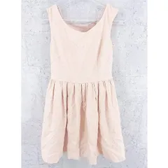 ◇ JILLSTUART ジル スチュアート デザイン ノースリーブ ミニ ワンピース S ベージュ レディース  【中古】 【1002796965012】のサムネイル