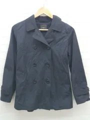 ◇ Demi-Luxe BEAMS デミルクス ビームス ベルト付き トレンチ コート 36 ネイビー *  【1002797476296】のサムネイル