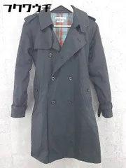 ■ ◎ BEAMS BOY ビームス ボーイ ウエストベルト付き  トレンチ コート  ブラック レディース  【中古】 【1002798491199】のサムネイル